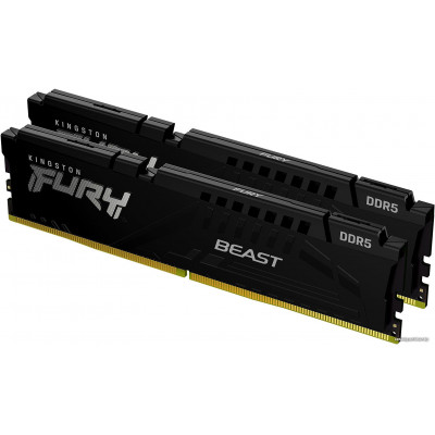 Kingston FURY DDR5 16GB Kit (8GBx2) 5200MT/s Beast Black EXPO CL36 (KF552C36BBEK2-16) (retail)