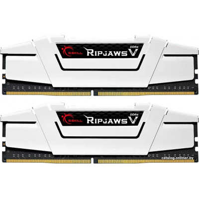 DDR4 G.SKILL RIPJAWS V 32GB (2x16GB) 3600MHz CL18 (18-22-22-42) 1.35V / F4-3600C18D-32GVW / White