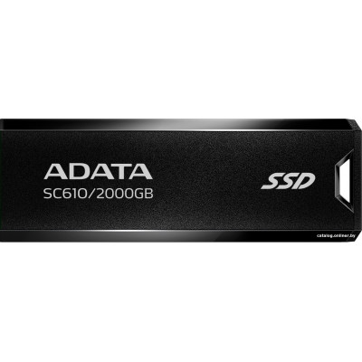 SSD внешний жесткий диск USB 3.2 2TB BLACK SC610-2000G-CBK/RD ADATA