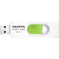 A-DATA 32GB AUV320-32G-RWHGN UV320, USB 3.2, белый/зеленый