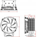 Кулер ID-Cooling SE-213X-R (LGA 1700/1200/115X/AM4/AM5,16-20дБ, 500-1800об/мин, TDP 130W, PWM, 3 тепл.трубки прямого кон