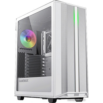 Корпус ATX Без БП GameMax Precision 2 (Tempered Glass, MESH сетка, 3xUSB 3.0, 1xType-C, HD Audio+Mic, PWM+ARGB Hub, 2x12