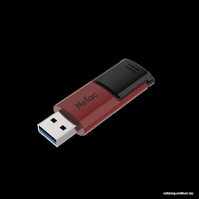 USB3.0 512Gb Netac U182 (NT03U182N-512G-30RE) USB 3.0 Type-A, пластик, выдвижной механизм, черный/красный