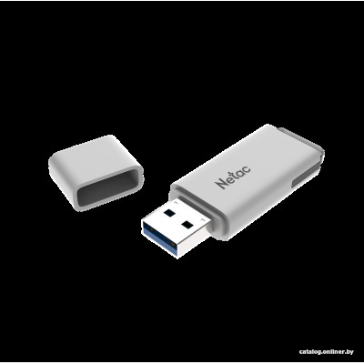 USB3.0 512Gb Netac U185 (NT03U185N-512G-30WH) USB 3.0 Type-A, пластик, с колпачком, белый/синий