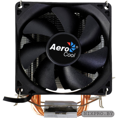 Aerocool Verkho 3 (4пин, 775/1155/AM4-FM2, 15-24дБ, 1000-2500об/мин, Al+тепл.трубки)