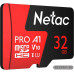 Netac NT02P500PRO-032G-S microSDHC Memory Card 32Gb UHS-I U1 V10