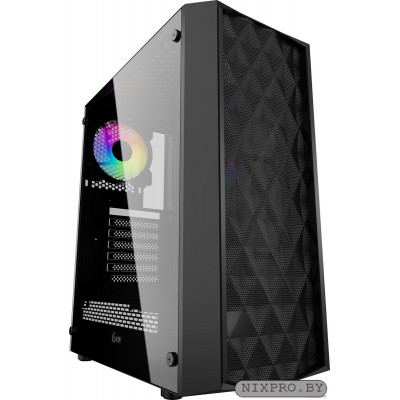 Miditower Powercase Diamond Mesh LED CMDM-L1 ATX, без БП