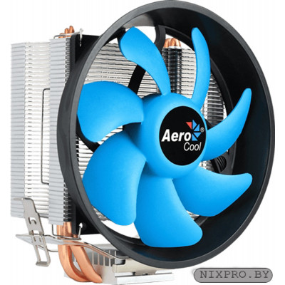 Aerocool Verkho 3 Plus (4пин, 775/1155/AM4-FM2, 18.2-26.7дБ, 1000-2000об/мин, Al+тепл.трубки)