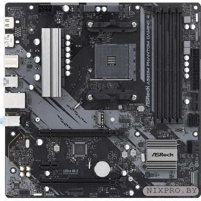 ASRock A520M PHANTOM GAMING 4 (RTL) AM4 A520 2xPCI-E HDMI+DP GbLAN SATA RAID MicroATX 4DDR4