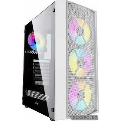 Miditower Powercase Rhombus X4 White CMRMW-L4 ATX, без БП