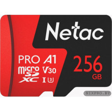Netac NT02P500PRO-256G-S microSDXC Memory Card 256Gb A1 Class10 A1 V30 UHS-I U1