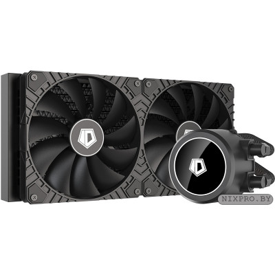 СВО ID-COOLING FROSTFLOW X 280 (TDP 250W, Черно-белый, Помпа с White LED подств., PWM, DUAL FAN 140mm) RET