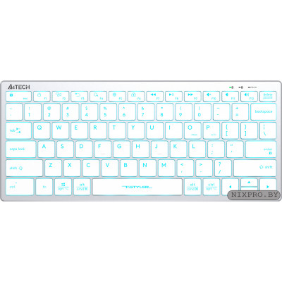 Клавиатура A4Tech Fstyler FX61 Grey/White Backlit USB