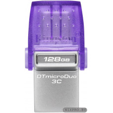 Kingston DTDUO3CG3/128GB DataTraveler microDuo 3C USB3.2/USB-C OTG Flash Drive 128Gb (RTL)