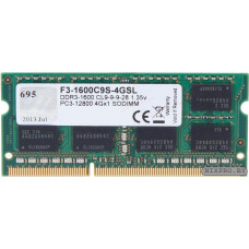 SO-DIMM DDR3 4Gb PC-12800 1600Mhz G.Skill (F3-1600C9S-4GSL) 1.35V