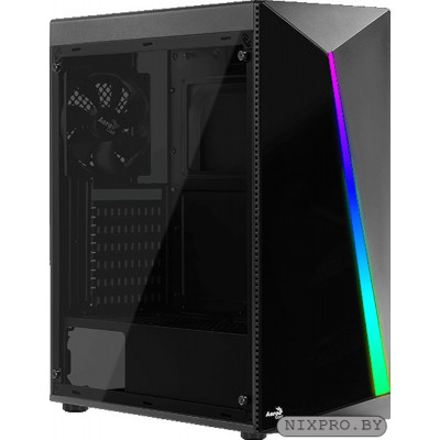 Корпус ATX Aerocool Shard-A-BK-v1 (БП ECO 500W) Black USB 3.0x1,USB 2.0x2, VGA MAX 355mm,CPU MAX 155mm,up to 8x120mm ,ок