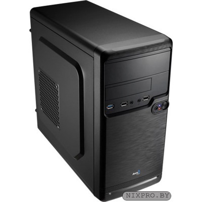 Корпус MicroATX Aerocool Qs-182 Black 450W (ECO 450W), 1x USB 3.0, 2x USB 2.0, съемный фильтр от пыли для БП.