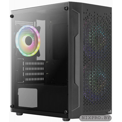 Корпус ATX Без БП Aerocool Trinity Mini-G-BK-v2 (ACCS-PV32033.11) USB 3.0x2,USB 2.0x1, VGA MAX 297mm,CPU MAX 158mm,up to