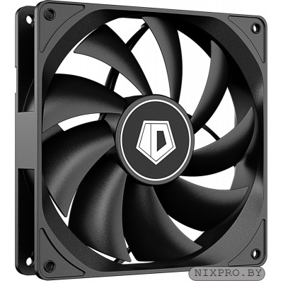 Вентилятор 120mm ID-Cooling FL-12025K BLACK (3pin,120x120x25мм, черный, 1250об/мин, UltraQuiet) BOX