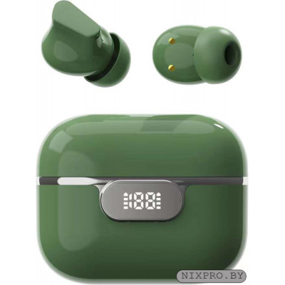 Беспроводные наушники Venso VT-807 (зелёные) (внутриканальные, портативные, Bluetooth 5.1, 10-25000 Гц, быстрая зарядка,