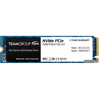 SSD M.2 2280 M PCI Express 3.0 x4 Team 1TB MP34 (TM8FP4001T0C101) 3000/2600 MBps