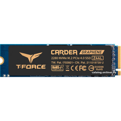 SSD M.2 PCIe TEAMGROUP T-FORCE CARDEA Z44L 500GB Graphene HS / TM8FPL500G0C127