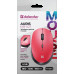 Defender Auris Wireless Optical Mouse MB-027 Red (RTL) USB 4btn+Roll 52026