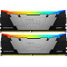 Kingston FURY Beast Black RGB (Kit of 2), CL16 (KF432C16RB12AK2/32) DDR 4 DIMM 32Gb PC25600, 3200Mhz,