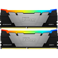 Kingston FURY Renegade Black RGB (Kit of 2), CL16 (KF432C16RB2AK2/64) DDR 4 DIMM 64Gb PC25600, 3200Mhz,