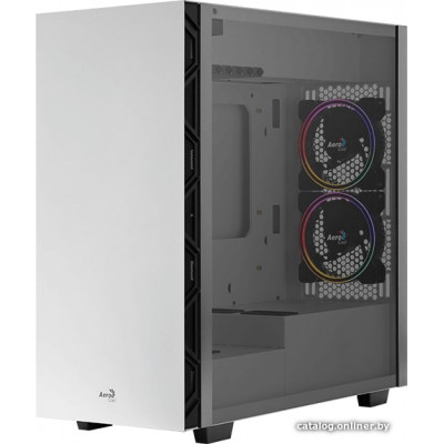 Корпус ATX Без БП Aerocool Flo Saturn FRGB-G-WT-V1 White USB 3.0x2,USB 2.0x2, VGA MAX 282mm,CPU MAX 165mm,up to 5x120mm,