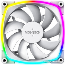 Вентилятор 120mm Montech AX120 PWM ARGB (MNT-AX120-W) / 4pin PWM + 5V ARGB / 120x120x25mm HDB / 800-1600rpm / White