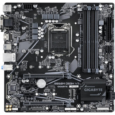 MB Gigabyte B560M DS3H V3 Soc-1200 (H470) PCI-Ex16 PCI-Ex4 2xPCI-Ex1 M.2 4xDDR4 3200MHz DVI+VGA+HDMI mATX RTL