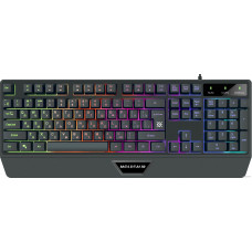 Клавиатура Defender Moldtaur GK-116 RU (45116) (игровая, мембранная, пластик, 104+FN, цвет черный)