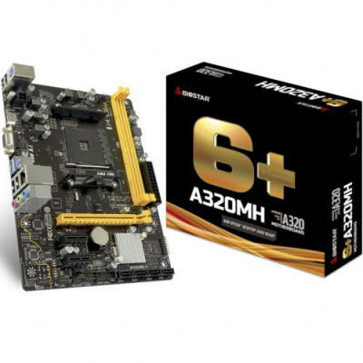 BioStar A320MH (RTL) AM4 A320 PCI-E Dsub+DVI+HDMI GbLAN SATA MicroATX 2DDR4