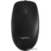 Мышь Logitech B100 (910-003357/910-006605) (полноразмерная, проводная USB, сенсор оптический 800 dpi, 3 кнопки, колесо с нажатием, цвет чёрый)