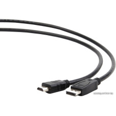 Кабель DP-HDMI Cablexpert , 3.0м (CC-DP-HDMI-3M), 20M/19M, экран, пакет, Black