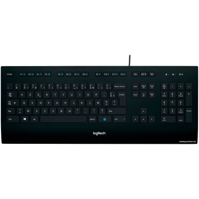 Клавиатура Logitech K280E Black (920-005215) (мультимедийная для ПК, мембранная, пластик, интерфейс подключения - USB, влагозащита, цвет черный)