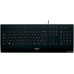 Клавиатура Logitech K280E Black (920-005215) (мультимедийная для ПК, мембранная, пластик, интерфейс подключения - USB, влагозащита, цвет черный)