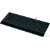 Клавиатура Logitech K280E Black (920-005215) (мультимедийная для ПК, мембранная, пластик, интерфейс подключения - USB, влагозащита, цвет черный)