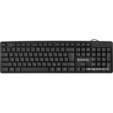 Клавиатура Defender Element HB-520 Black (45522) (стандартная для ПК, USB, цвет черный)