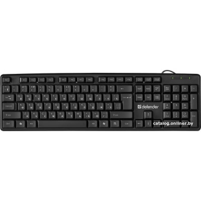 Клавиатура Defender Element HB-520 Black (45522) (стандартная для ПК, USB, цвет черный)