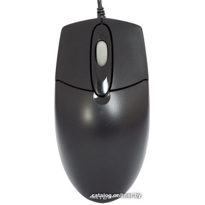 Мышь A4Tech OP-720 Black (полноразмерная мышь для ПК, проводная USB, сенсор оптический 1000 dpi, 3 кнопки, колесо с нажатием, длина провода -1,5м, цвет черный)