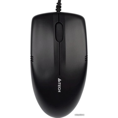 Мышь A4Tech OP-530NU Black (мышь, проводная, USB, сенсор V-Track 1000 dpi, 3 кнопки, колесо с нажатием и отклонением)