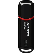 USB3.2 128Gb ADATA UV150 (AUV150-128G-RBK) USB 3.2 Type-A, пластик, с колпачком, черный