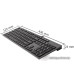 Клавиатура A4Tech KV-300H dark Grey (USB, ультратонкая, ноутбучный механизм клавиш, 2 USB порта)