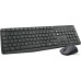 Комплект БЕСПРОВОДНОЙ Клавиатура + мышь Logitech MK235 Black (920-007948) (мышь радио (сенсор оптический), клавиатура радио, цвет черный)