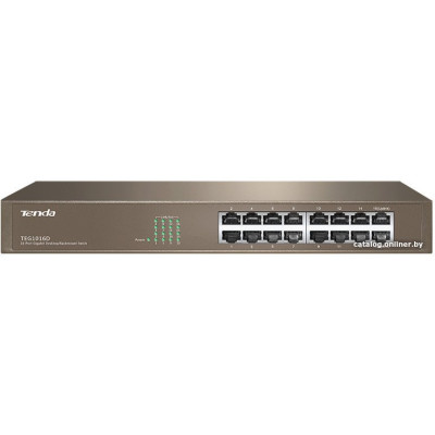 Коммутатор TENDA 16-port TEG1016D Gigabit (16UTP 10/100/1000Mbps)