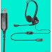 Наушники с микрофоном Logitech PC Headset 960 USB (981-000100) (наушники с микрофоном, для общения, оформление открытое, 20-20000 Гц, кабель 2.5 м)