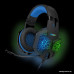 Наушники с микрофоном SVEN AP-U980MV (Black-Blue) (наушники с микрофоном, геймерские, оформление закрытое, излучатель 50 мм, 20-20000 Гц, 32 Ом, кабель 2.2 м)