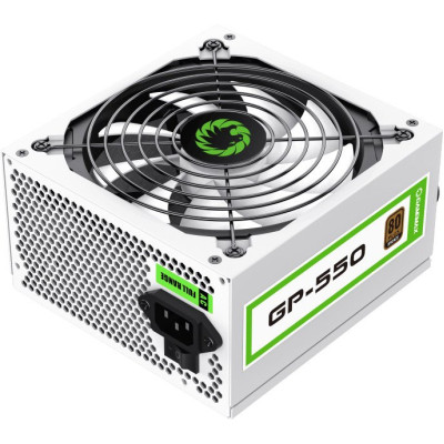 БП GameMax 550W (GP-550) (ATX 2.31, 550W, 80 PLUS BRONZE, Active PFC, 140mm fan,1x24PIN,12V8pin(4+4),5xSATA,2xPCI-6+2PIN,3x4PIN) RET (НЕ В СОСТАВЕ ПЭВМ)
